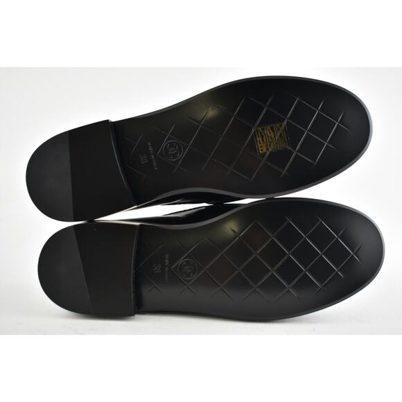 Chanel 22P Black Quilted Flap Turnlock CC Gold Logo Mule Slip On Flat Loafer 38 - Picture 12 of 12